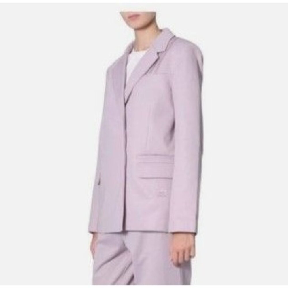 Adidas x Danielle Cathari Blazer Sz Small Lavender Tailored Deconstructed Blazer